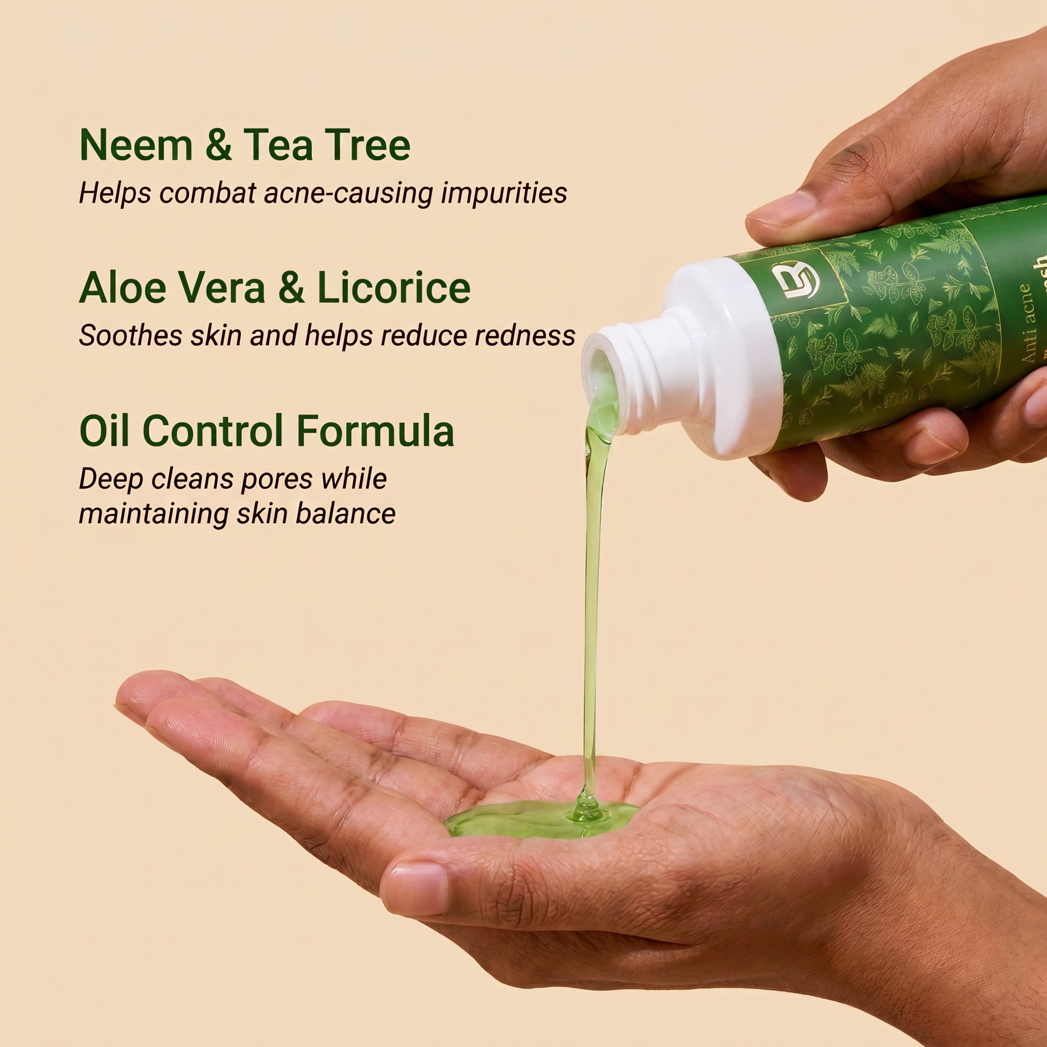 Anti acne face wash