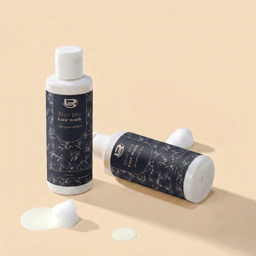 Blue pea face wash