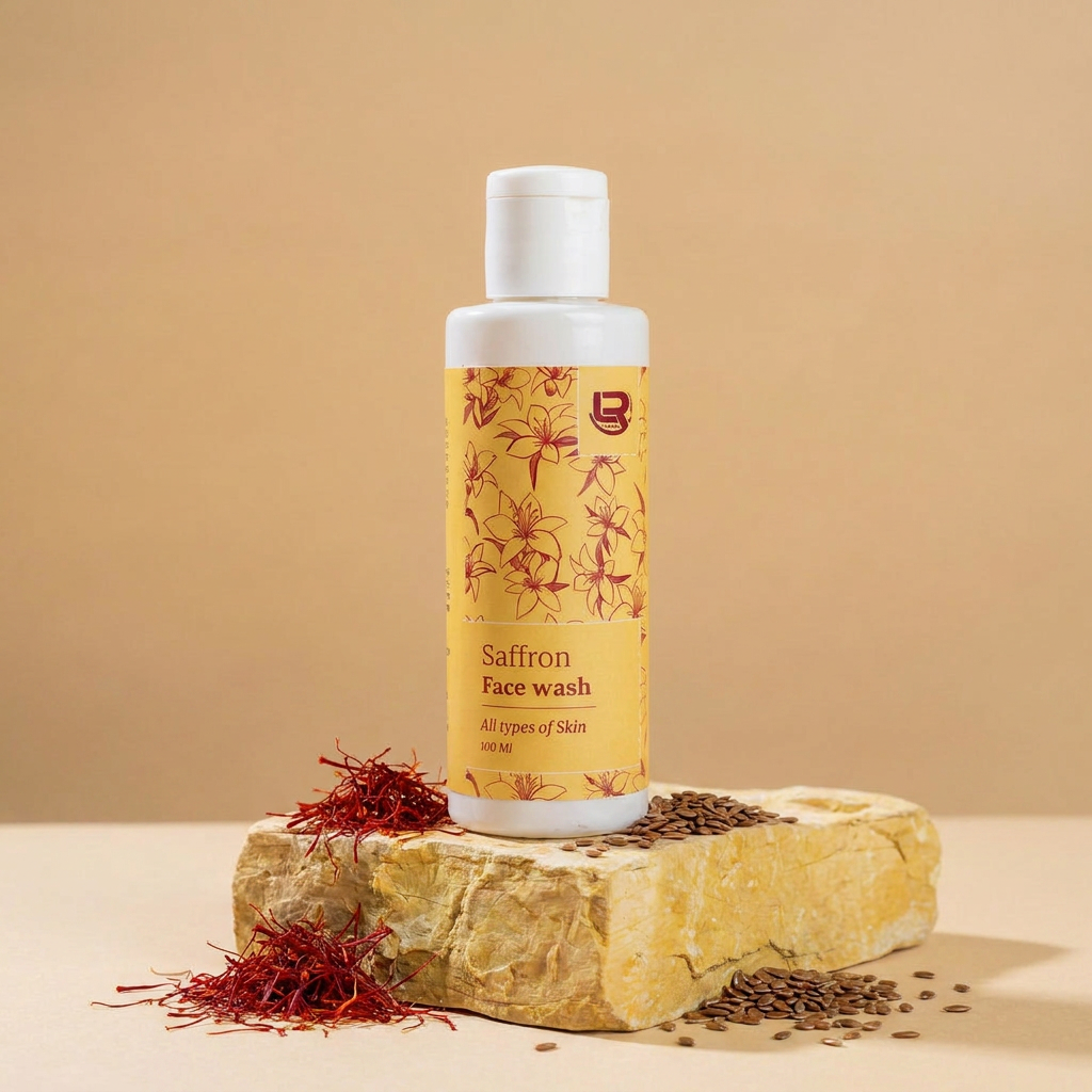 Saffron face wash