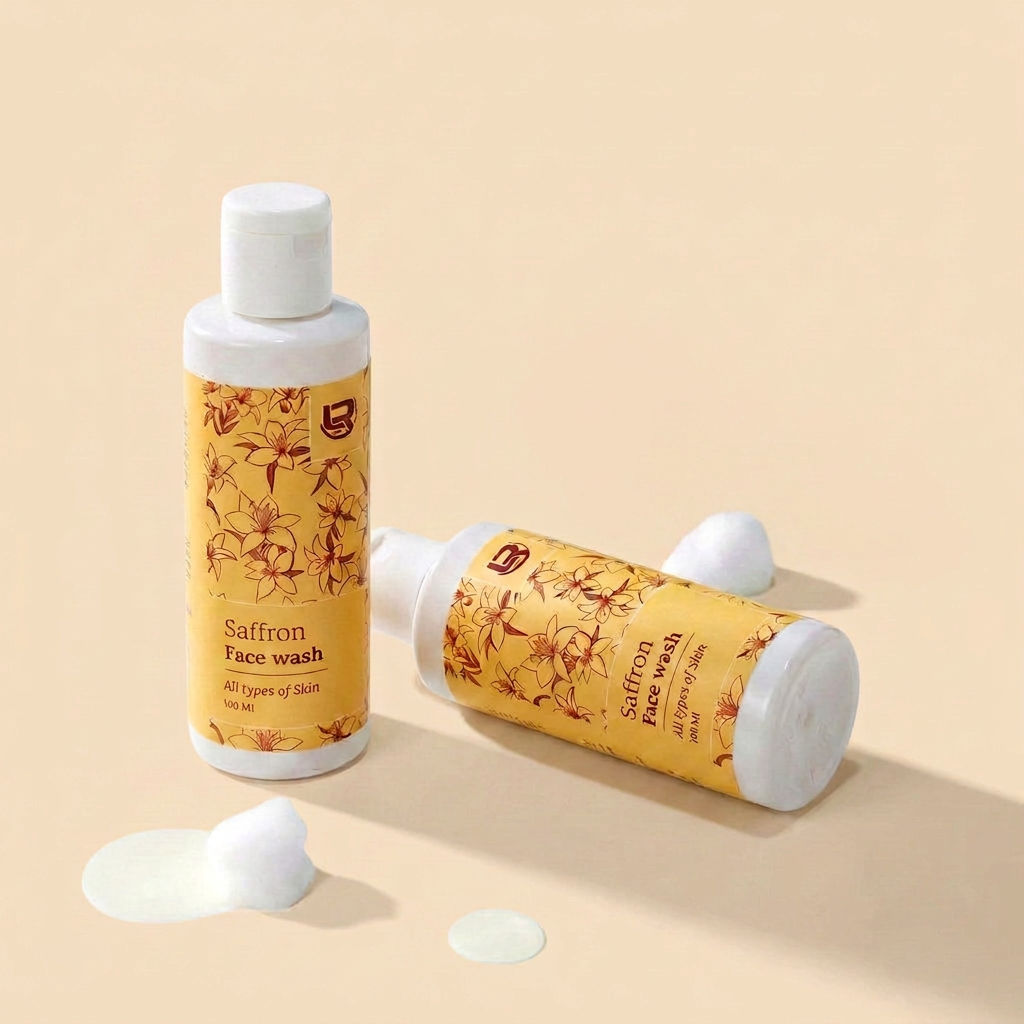 Saffron face wash